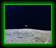 Earth Rise Over The Lunar Surface